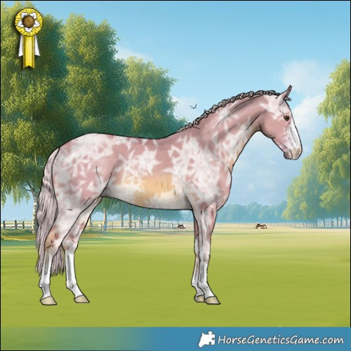Horse Color:Watercolor Chocolate Palomino Ice Dun