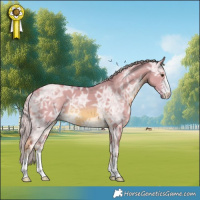 Horse Color:Watercolor Chocolate Palomino Ice Dun