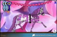 Horse Color:Watercolor White Spotted Liver Chestnut Sabino Rabicano