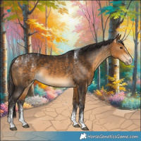 Horse Color:Powder White Buckskin 