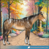 Horse Color:Powder White Buckskin 