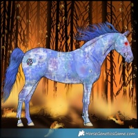 Horse Color:Nacre Watercolor Black Ice