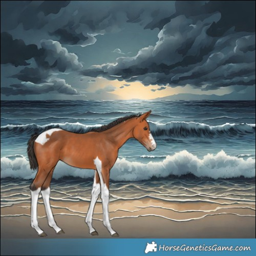 Horse Color:Bay Tobiano 