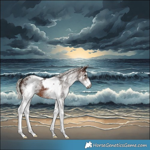 Horse Color:Gray White Spotted Silver Brown Tobiano 