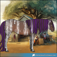 Horse Color:Painted White Spotted Liver Chestnut Ice 