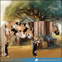 Horse Color:Void Painted White Spotted Palomino Ice Splash 