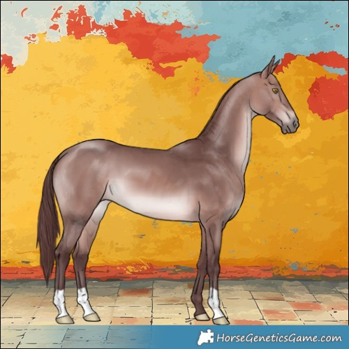 Horse Color:Platinum Chocolate Bay 