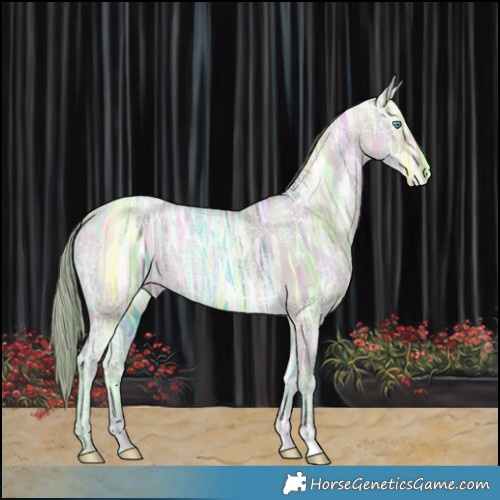 Horse Color:Watercolor Buckskin Ice Pearl 
