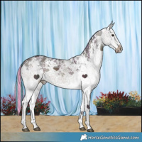 Horse Color:Painted Watercolor White Spotted Midnight Brown Ice