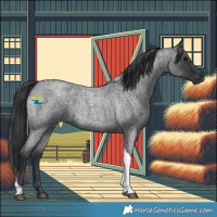 Horse Color:Blue Roan Tobiano 