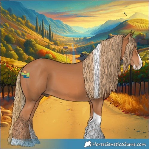 Horse Color:Chestnut Sabino Splash Tobiano 