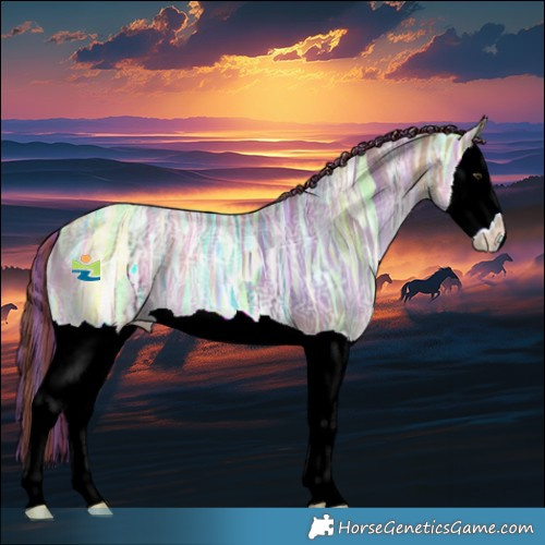 Horse Color:Painted Red Dun Ice Splash 