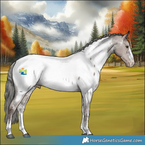 Horse Color:Liver Red Dun Mushroom Sabino Appaloosa 