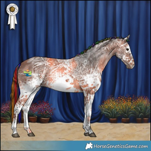Horse Color:Painted White Spotted Bay Ice 