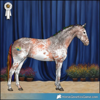 Horse Color:Painted White Spotted Bay Ice 