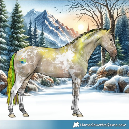 Horse Color:Painted Brown Ice Dun Tobiano Rabicano 