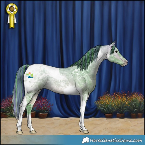 Horse Color:Painted Watercolor Buckskin Ice Roan Tobiano 