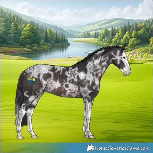 Horse Color:Brown Ice Splash Varnish 