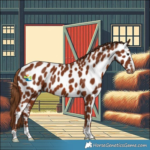 Horse Color:Chestnut Near Leopard 