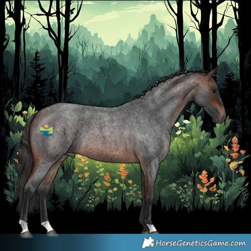Horse Color:Brown Roan 