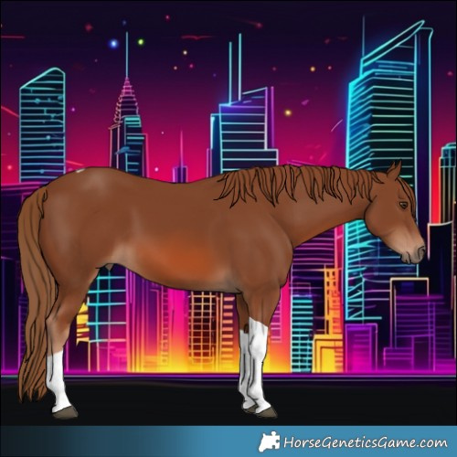 Horse Color:Chestnut Tobiano