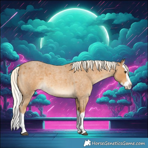 Horse Color:Palomino Roan Splash 