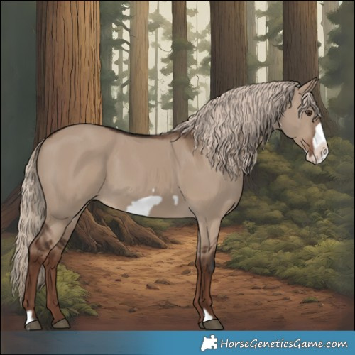 Horse Color:Liver Red Dun Frame 