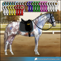 Horse Color:White Spotted Chestnut Varnish 