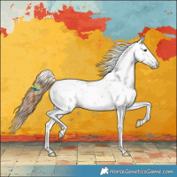 Horse Color:Chestnut Sabino