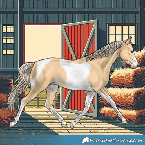 Horse Color:Palomino Tobiano 