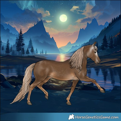 Horse Color:Gray Chocolate Palomino 