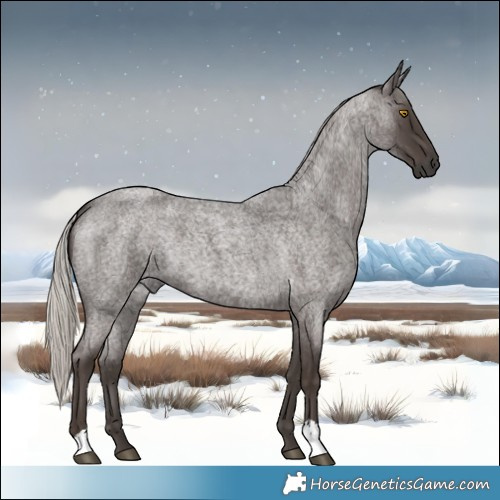 Horse Color:Silver Blue Roan 