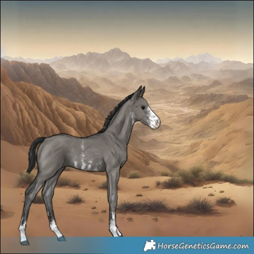 Horse Color:Grullo Sabino
