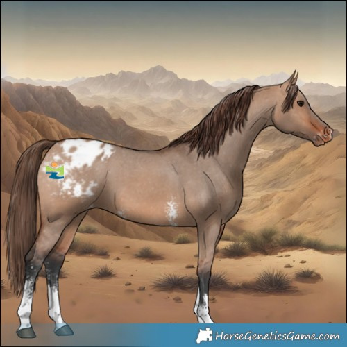 Horse Color:Bay Dun Sabino Blanket 