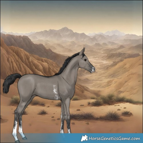 Horse Color:Grullo Sabino 
