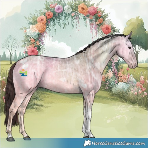 Horse Color:Buckskin Ice Onyx Tobiano 
