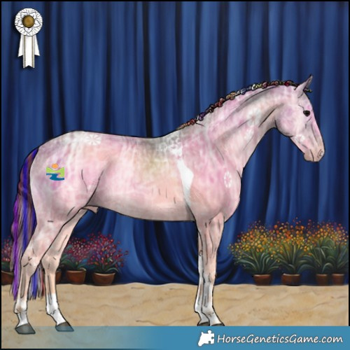 Horse Color:Painted Chocolate Buckskin Ice Onyx Tobiano 