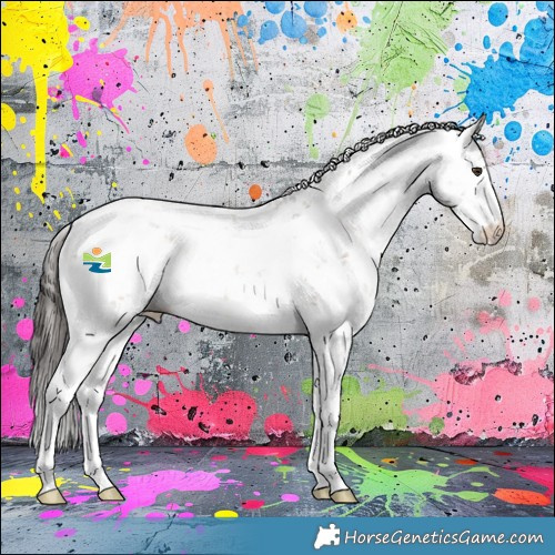 Horse Color:Liver Red Dun Sabino Rabicano 