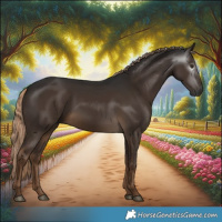 Horse Color:Gray Chocolate Palomino 