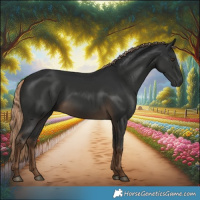 Horse Color:Gray Chocolate Palomino 
