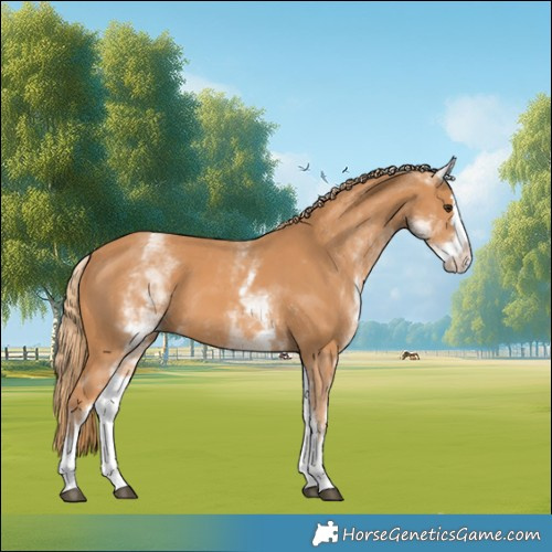 Horse Color:White Spotted Chestnut Splash 