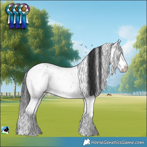 Horse Color:Brown Dun Mushroom Sabino Brindle