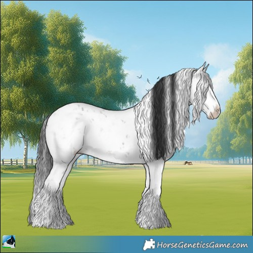 Horse Color:Brown Dun Mushroom Sabino Brindle