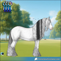 Horse Color:Brown Dun Mushroom Sabino Brindle