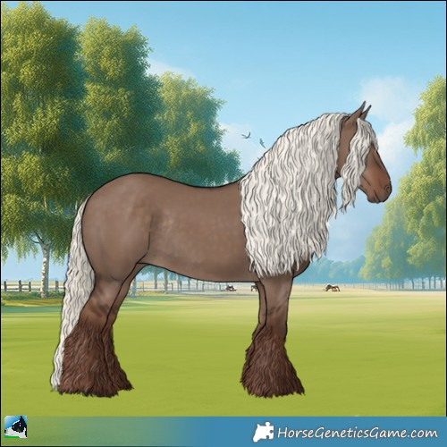 Horse Color:Liver Red Dun Mushroom Rabicano