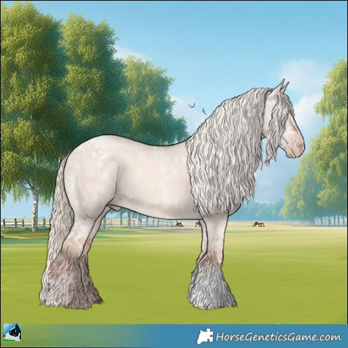 Horse Color:Gold Champagne Ice Dun Mushroom 