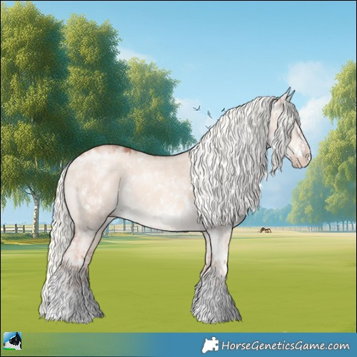 Horse Color:Gold Champagne Ice Dun Mushroom Sabino 