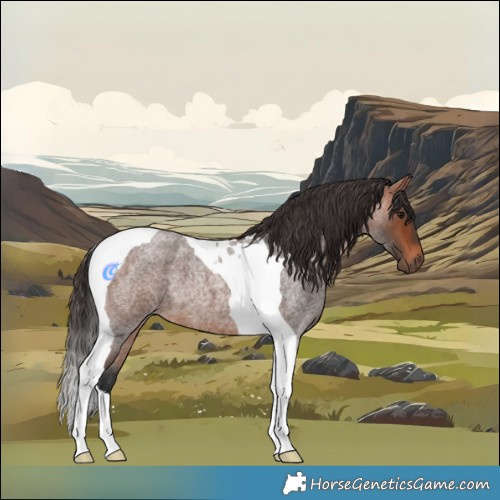 Horse Color:Bay Roan Tobiano 