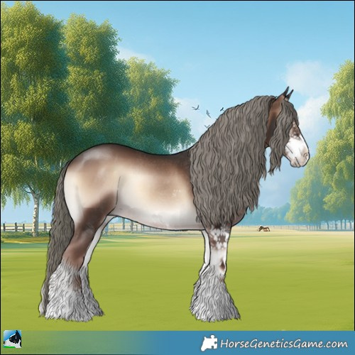 Horse Color:Liver Red Onyx Mushroom Sabino Rabicano 