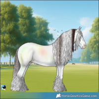 Horse Color:Classic Champagne Onyx Mushroom Sabino 